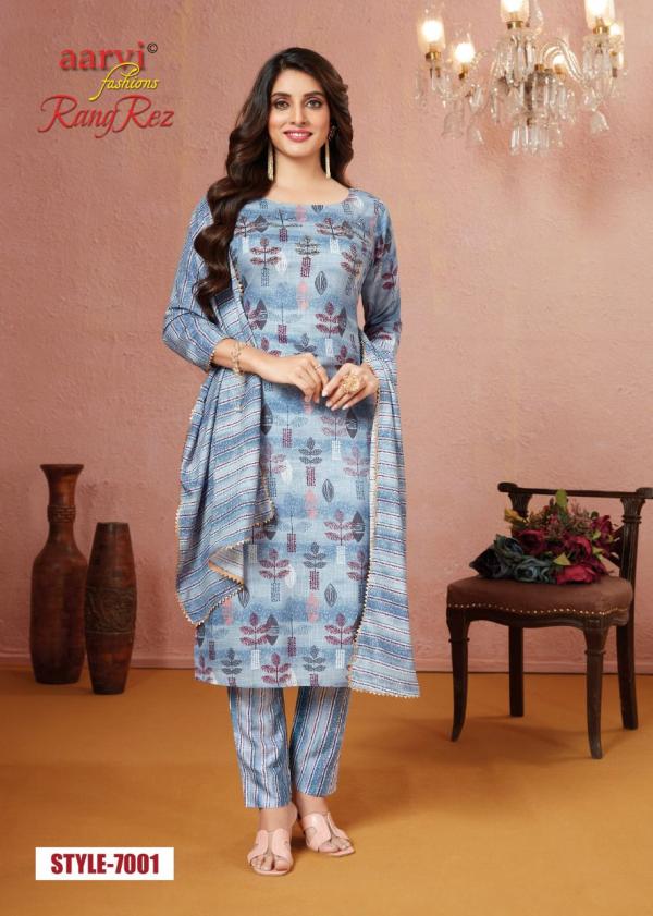 Aarvi Rangrez Vol-1 (Kurti With Pant And Dupatta)